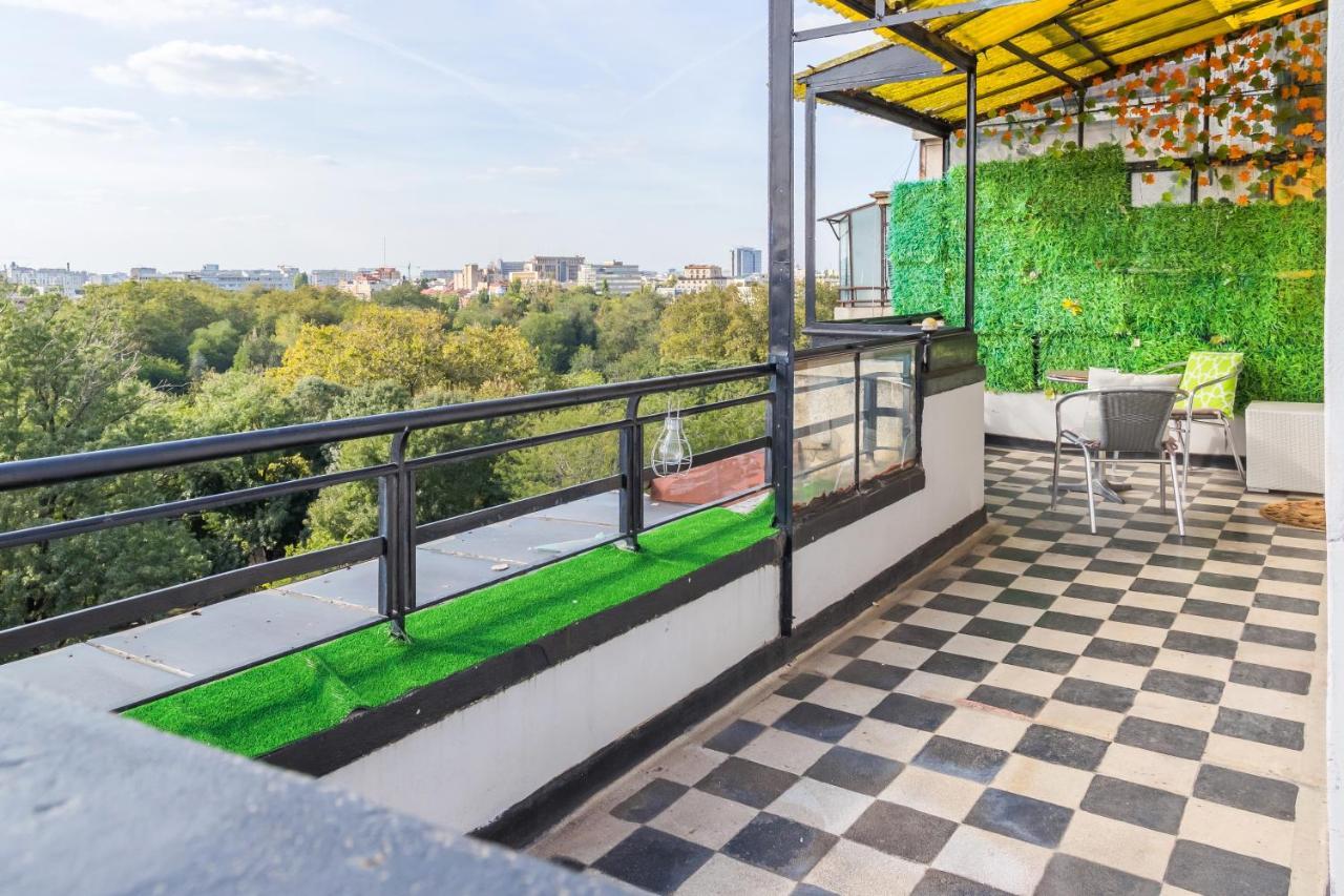 Panoramic Cismigiu Park Apartment Букурещ Екстериор снимка